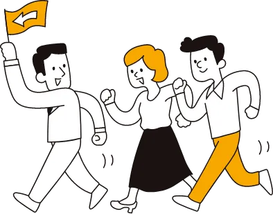 一緒に土地探しをするスタッフ