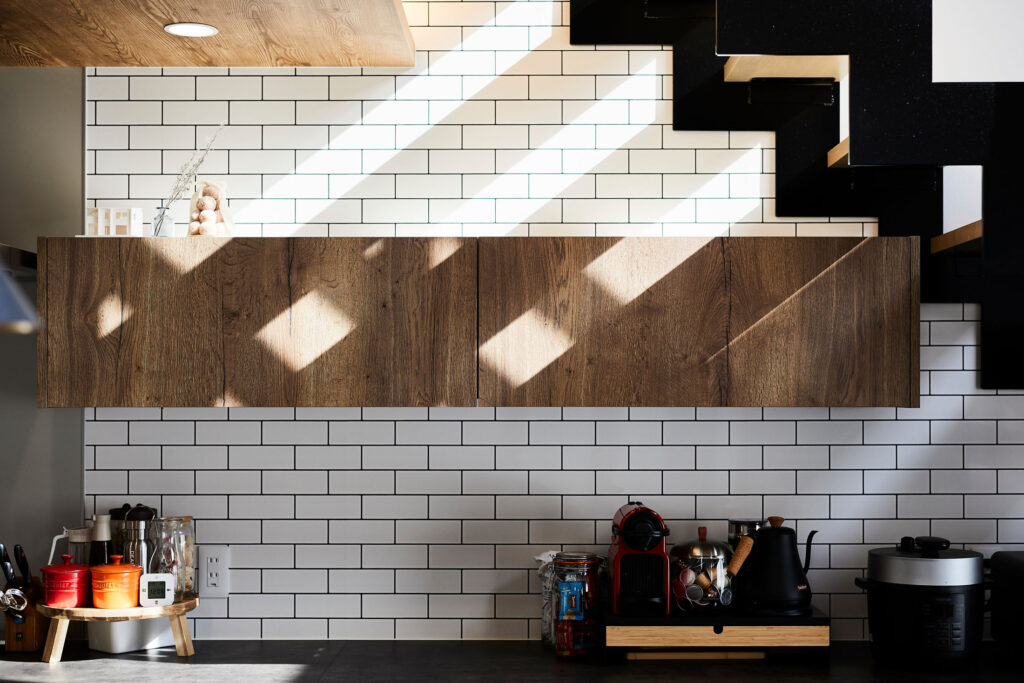 香芝市のおしゃれな注文住宅キッチンタイル