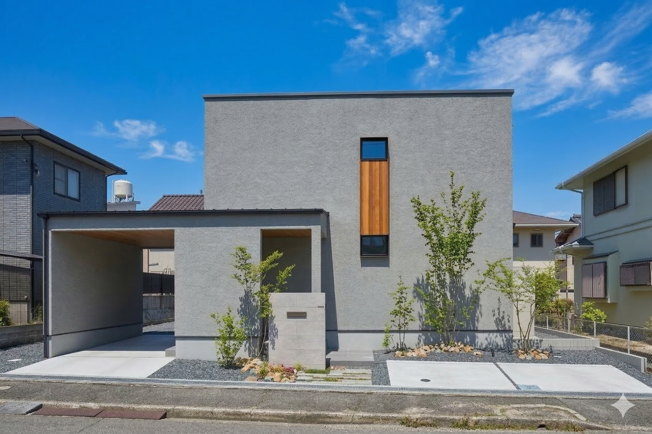 窓が個性を描く家